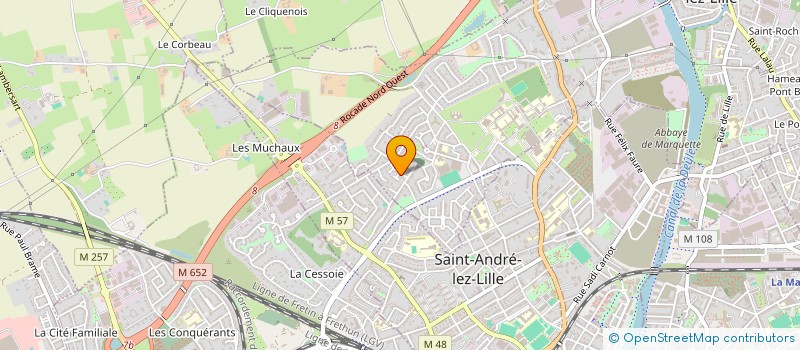 localisation de l'entreprise SCI GARDEN PASTEUR  MARQUETTE-LEZ-LILLE