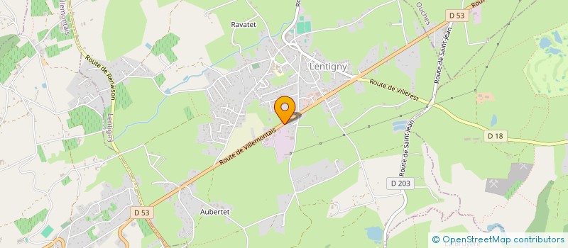 localisation de l'entreprise SCI GARDETTE  LENTIGNY