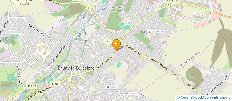 localisation de l'entreprise SCI GARDEZ-VASSEUR  BRUAY-LA-BUISSIERE