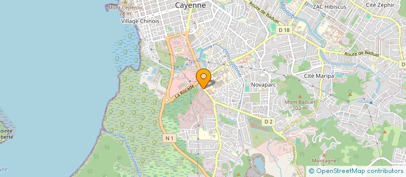 localisation de l'entreprise SCI GARDI  CAYENNE