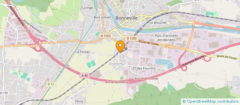 localisation de l'entreprise SCI GARDIER D  BONNEVILLE