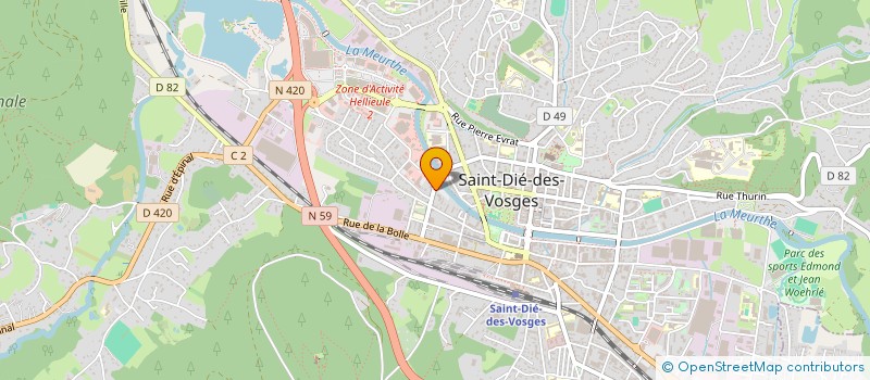 localisation de l'entreprise SCI GARDIMMO à SAINT-DIE-DES-VOSGES