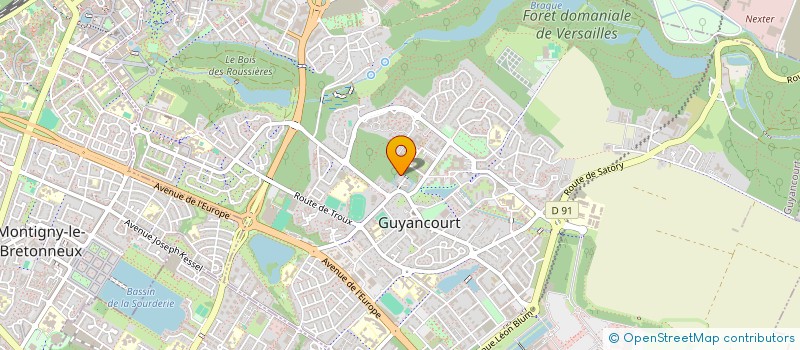 localisation de l'entreprise SCI GARDIN CAB  GUYANCOURT