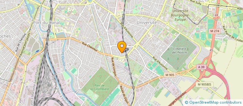 localisation de l'entreprise SCI GARDIN LENTILLERES à DIJON