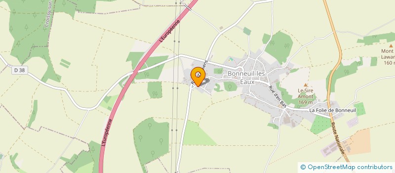 localisation de l'entreprise SCI GARDOISE  BONNEUIL-LES-EAUX