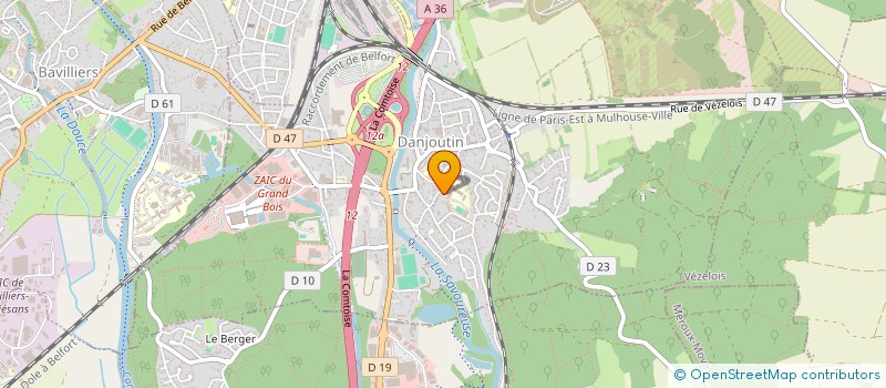 localisation de l'entreprise SCI GARDOT à DANJOUTIN