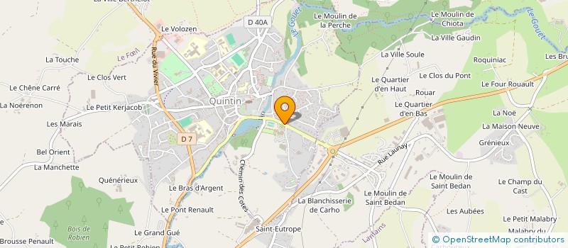 localisation de l'entreprise SCI GARE DE QUINTIN  QUINTIN