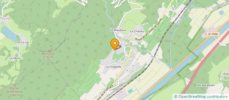 localisation de l'entreprise SCI GARE DE SAINT PIERRE D'ALBIGNY  CRUET