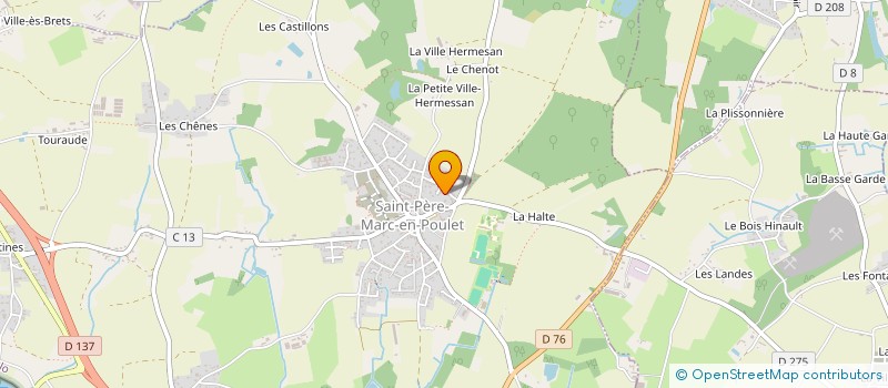 localisation de l'entreprise SCI GAREC  SAINT-PERE-MARC-EN-POULET