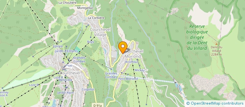 localisation de l'entreprise SCI GAREH à COURCHEVEL