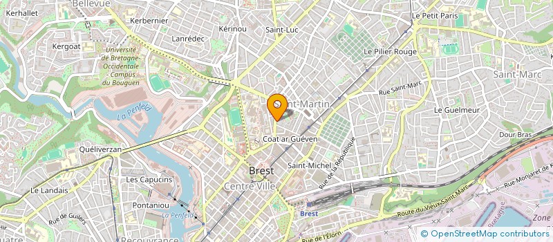 localisation de l'entreprise SCI GAREH IMMOBILIER  BREST