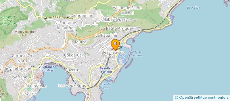 localisation de l'entreprise SCI GARENNE à BEAULIEU-SUR-MER