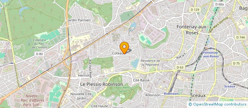 localisation de l'entreprise SCI GARENNE BUTTE AUX CAILLES à LE PLESSIS-ROBINSON