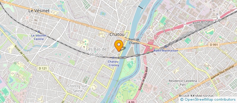 localisation de l'entreprise SCI GARENNES  CHATOU