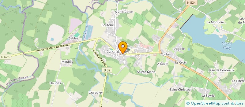 localisation de l'entreprise SCI GARENS  CAZAUBON