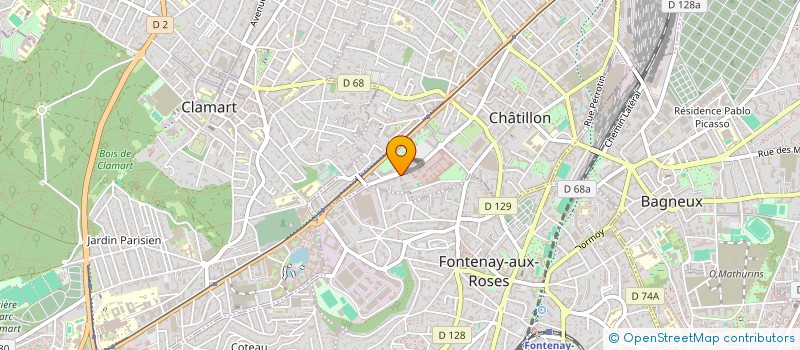 localisation de l'entreprise SCI GARES  CHATILLON