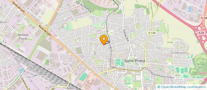 localisation de l'entreprise SCI GARFA  SAINT-PRIEST