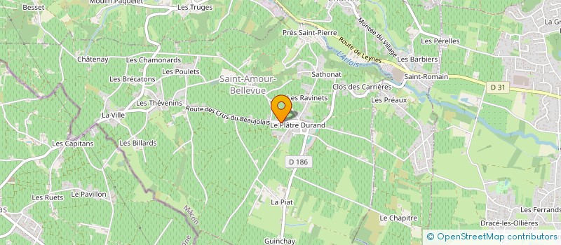 localisation de l'entreprise SCI GARFIELD  SAINT-AMOUR-BELLEVUE