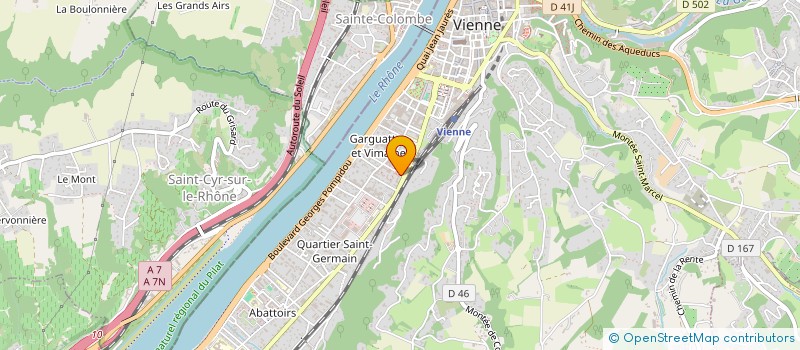 localisation de l'entreprise SCI GARGATTES ET HUIMAINES  VIENNE