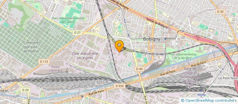 localisation de l'entreprise SCI GARGIA  BOBIGNY