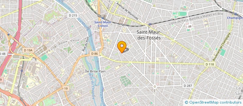 localisation de l'entreprise SCI GARIBALDI à SAINT-MAUR-DES-FOSSES