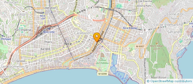localisation de l'entreprise SCI GARIBALDI à NICE