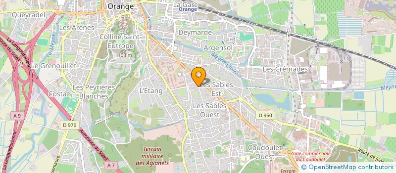 localisation de l'entreprise SCI GARIEL  ORANGE