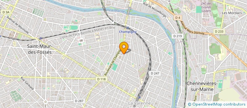 localisation de l'entreprise SCI GARIN à SAINT-MAUR-DES-FOSSES