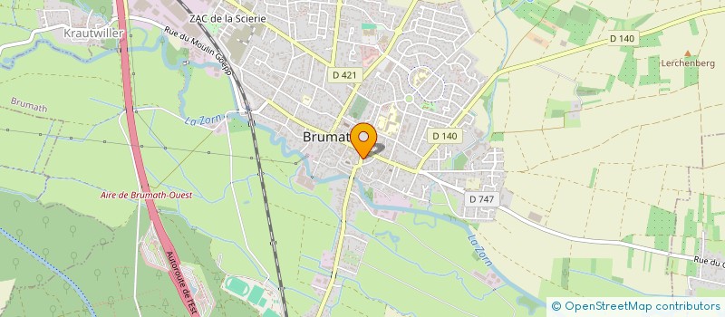 localisation de l'entreprise SCI GARIP  BRUMATH