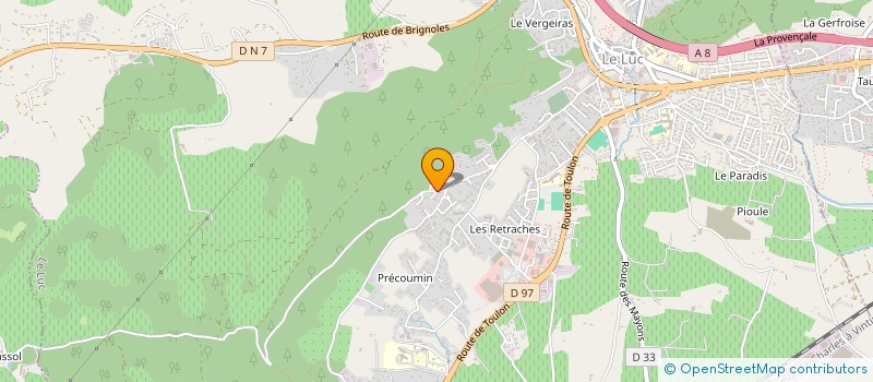 localisation de l'entreprise SCI GARLABAN  LE LUC