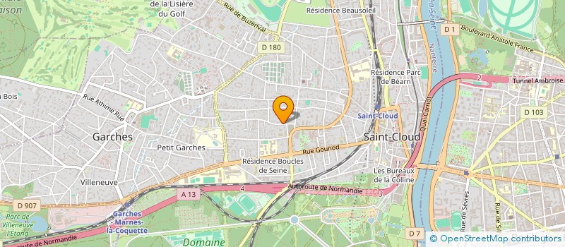 localisation de l'entreprise SCI GARLABAN à SAINT-CLOUD