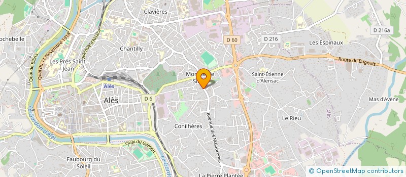 localisation de l'entreprise SCI GARLAN  ALES