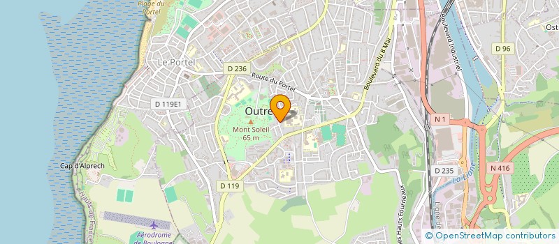 localisation de l'entreprise SCI GARMAPA 3  OUTREAU