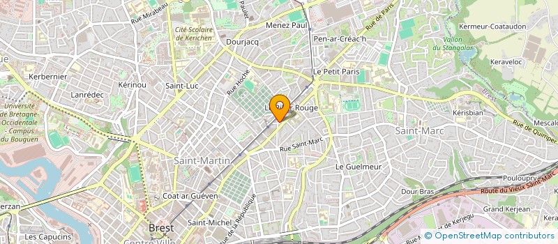 localisation de l'entreprise SCI GARN-AN-AOD  BREST