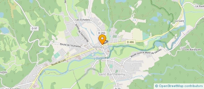 localisation de l'entreprise SCI GARNIER  MELISEY