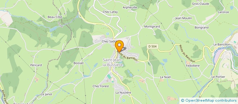 localisation de l'entreprise SCI GARNIER  SAINT-JEAN-LA-BUSSIERE