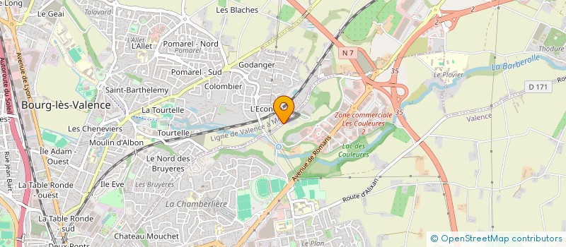 localisation de l'entreprise SCI GARNIER GAY  BOURG-LES-VALENCE