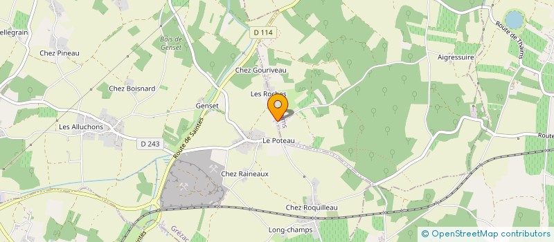 localisation de l'entreprise SCI GARNIER-MORILLON  THAIMS