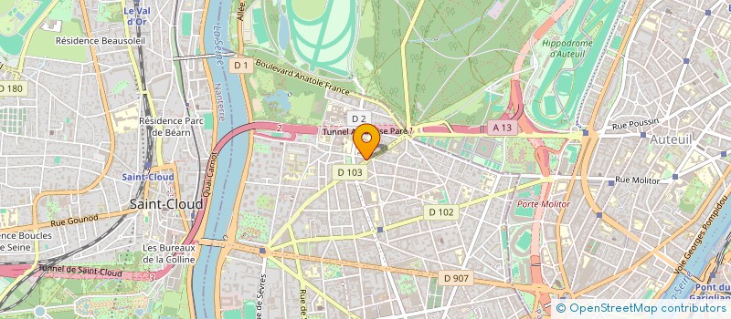 localisation de l'entreprise SCI GARNIER PARCHAMP à BOULOGNE-BILLANCOURT