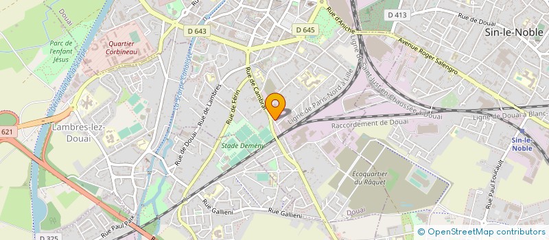 localisation de l'entreprise SCI GARNIMMO 2 à DOUAI