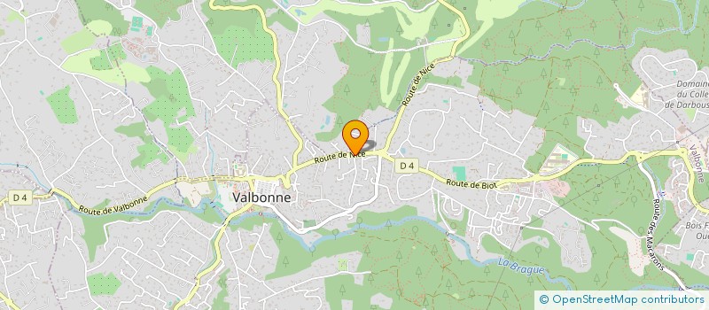 localisation de l'entreprise SCI GARO à VALBONNE