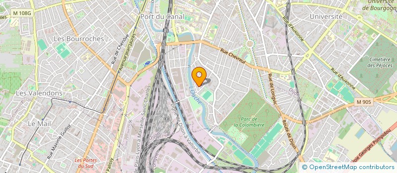 localisation de l'entreprise SCI GAROM à DIJON