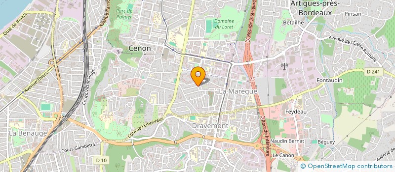 localisation de l'entreprise SCI GARONNE  CENON