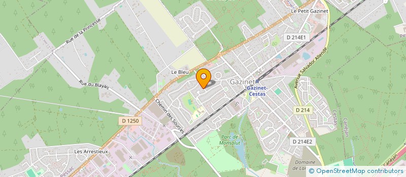 localisation de l'entreprise SCI GARONNE  CESTAS