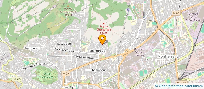 localisation de l'entreprise SCI GAROTTA BOURDILLON  CLERMONT-FERRAND