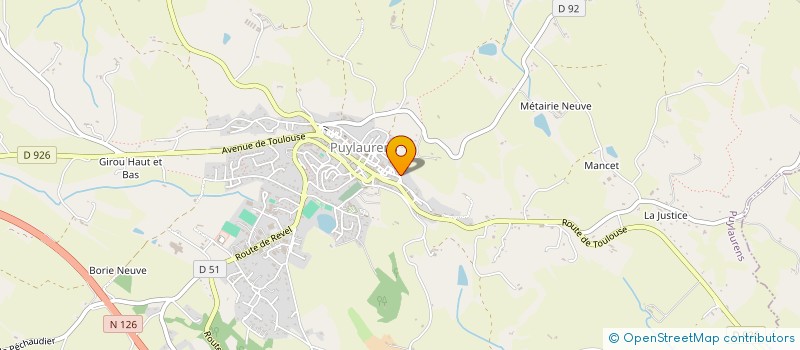 localisation de l'entreprise SCI GARR-FONTVIALANE  PUYLAURENS