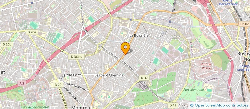 localisation de l'entreprise SCI GARRANCHAN à MONTREUIL