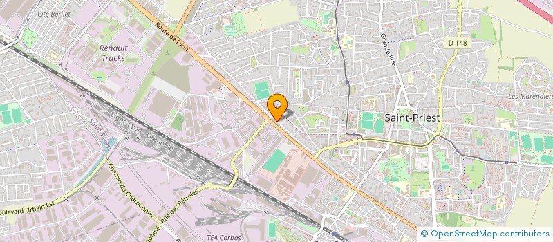 localisation de l'entreprise SCI GARREL  SAINT-PRIEST