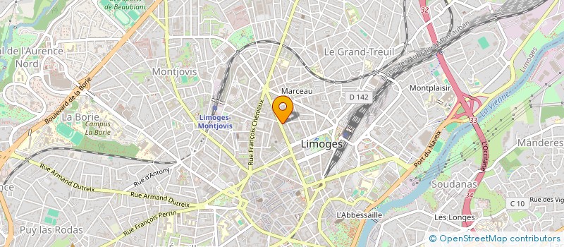 localisation de l'entreprise SCI GARRI2 à LIMOGES