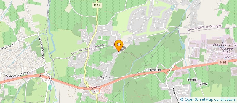 localisation de l'entreprise SCI GARRIDO  BEYCHAC-ET-CAILLAU